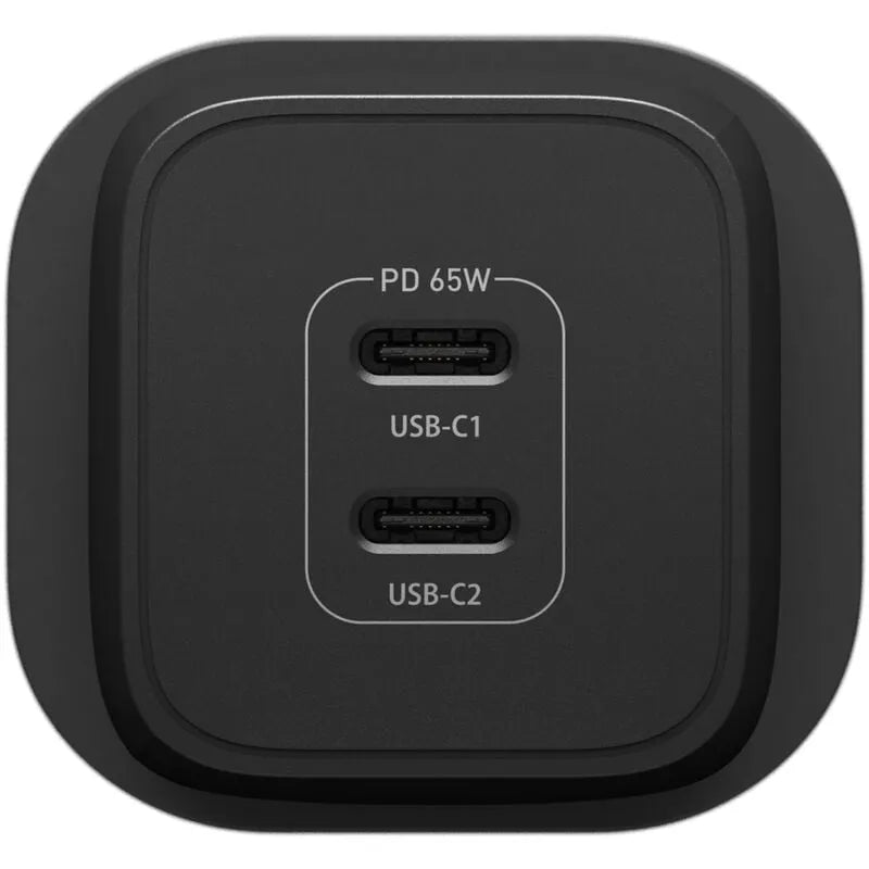 Otterbox USB C Dual Port 65w Wall Charger Plug - Black | 78-81348