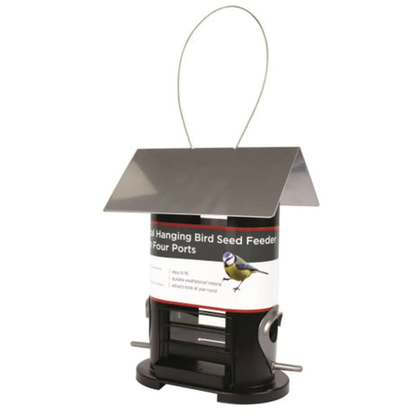 Redwood Metal Hanging Bird Seed Feeder with 4 Ports | BF140