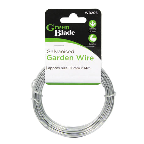 Green Blade Galvanised Garden Tying Wire 1.6mm x 14 Metre | WB206