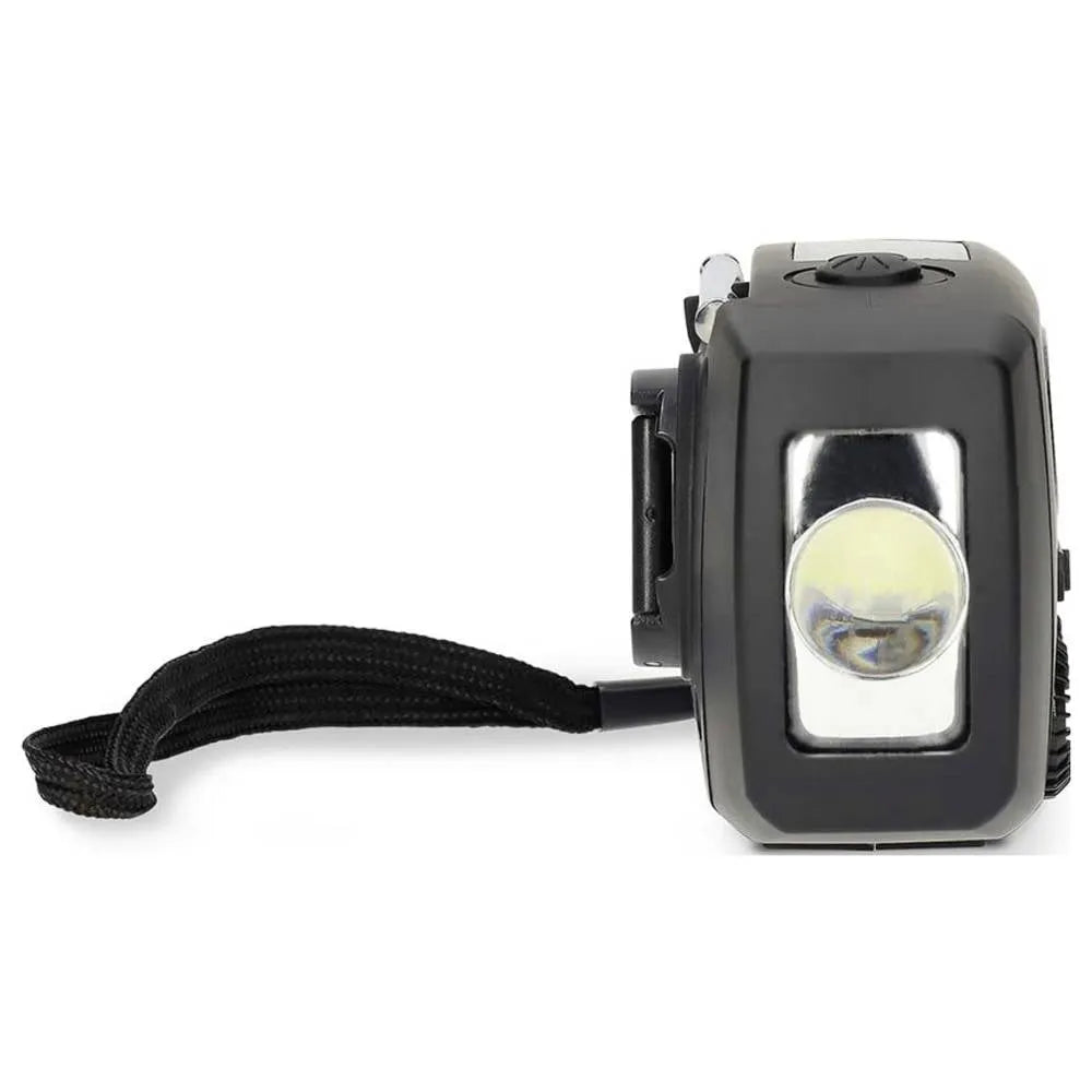 Nedis Emergency Crank Solar FM/AM Radio - Black | 471447