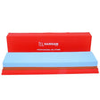 Dargan Professional double sided oil stone featuring blue and brown abrasive surfaces with red plastic case and holders for sharpening tools
