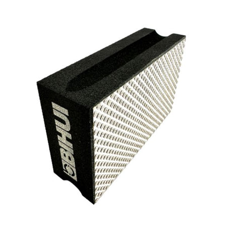Bihui Diamond Hand Sanding Pad 120 Grit with black foam backing and white diamond-pattern surface for manual sanding applications