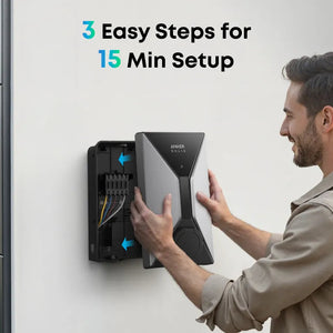 Anker Solix V1 Smart Home EV Charger 7.4Kw with Tethered Cable | A5191VZ3