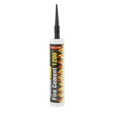 Evo-Stik Fire Cement 1200 Degrees Tube - Black | 30810643