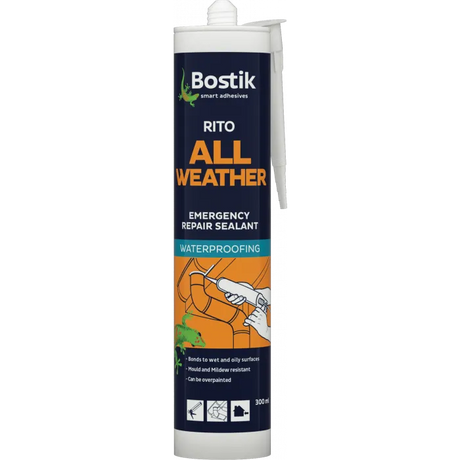 Bostik Rito All Weather Waterproof Sealant 300ml - Black | 30810534
