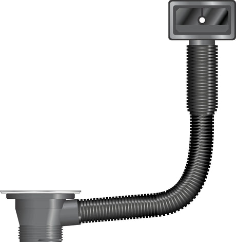 Easi Plumb 1 1/2" PVC Sink Waste Set (Rectangular Overflow) | EPFSW2PR