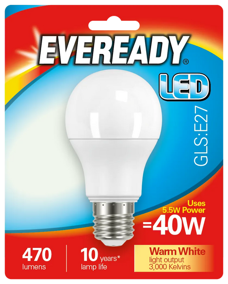 Eveready 5.5W (40W) E27 GLS LED Bulb | 1826-00