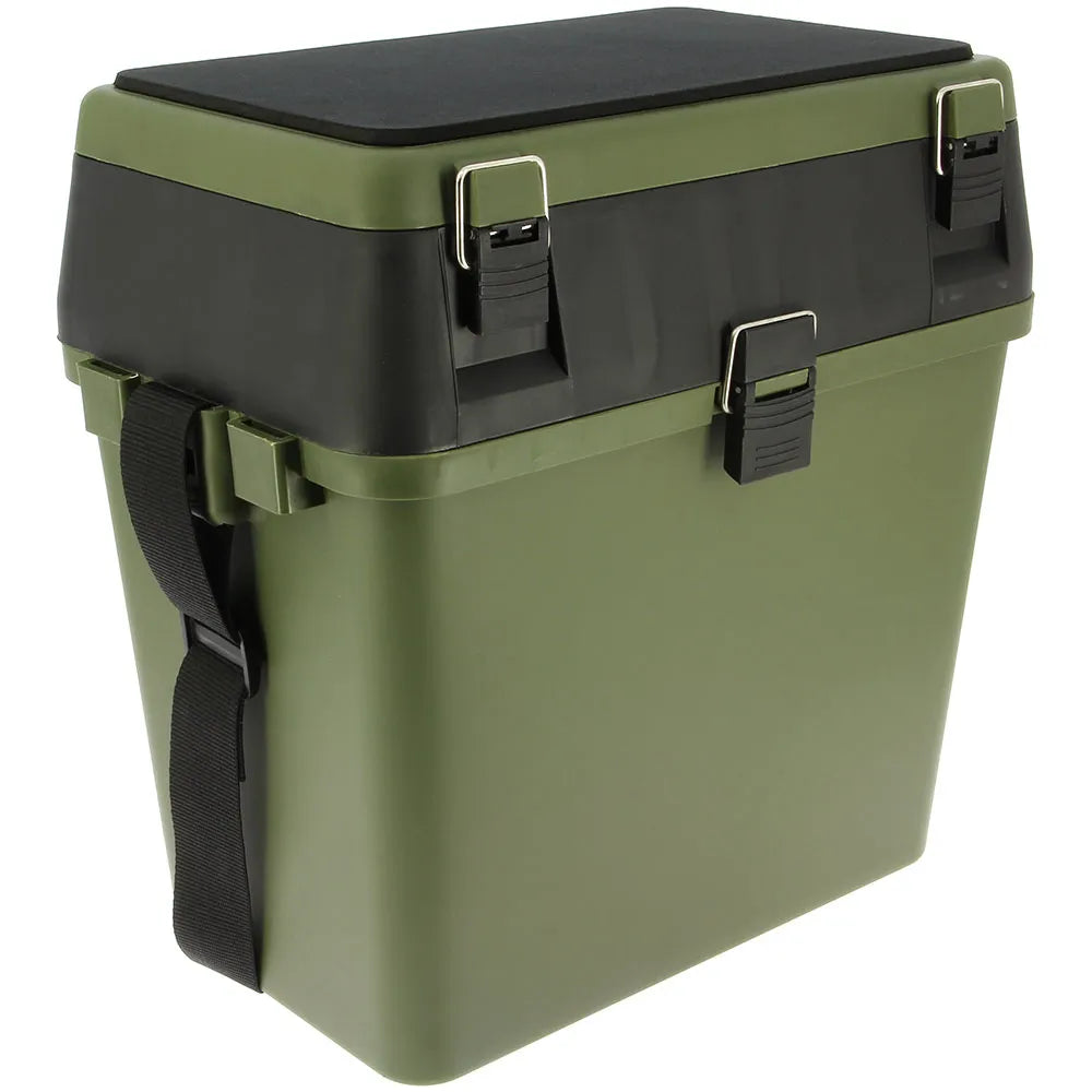 NGT Session Seat Box Ideal for Fishing  - Green | FBC-SEATBOX-GRN