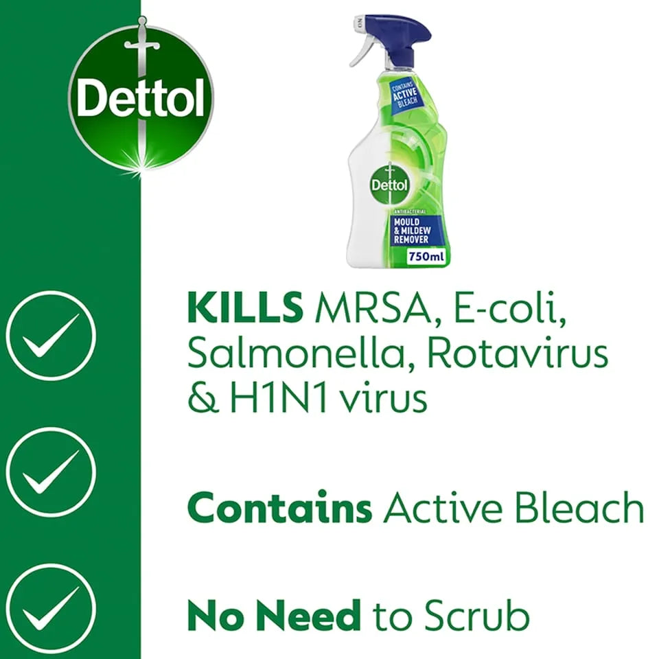 Dettol Mould And Mildew Remover Spray 750ml | 1403044