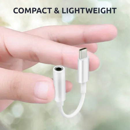 Audio Pods Type C to 3.5mm Adapter - White | 44129