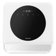 Cecotec Bolero Aguazero white compact countertop dishwasher with black circular door and digital display showing 0:59, featuring touch control buttons and timer functions