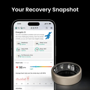 Amazfit Helio Smart Ring - Titanium