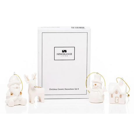 Newgrange Living Christmas Decoration Set of 4 Ceramic | 700503