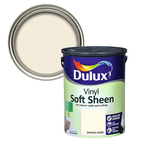 Dulux Soft Sheen 5 Litre - Jasmine White | 5084192