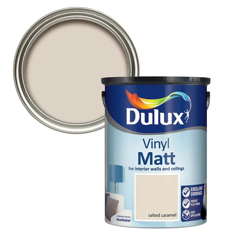 Dulux Vinyl Matt 5 Litre - Salted Caramel | 5236909
