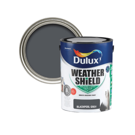 Dulux Weathershield Masonry Paint 5 Litre - Blackpool Grey | 5911626