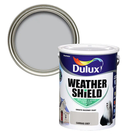 Dulux Weathershield Masonry Paint 5 Litre - Carraig Grey | 5218248