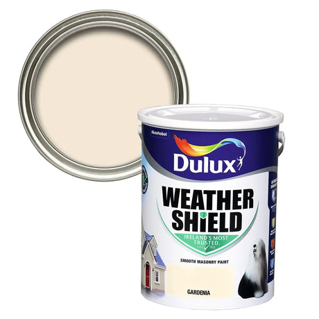 Dulux Weathershield Masonry Paint 5 Litre - Gardenia | 5084681