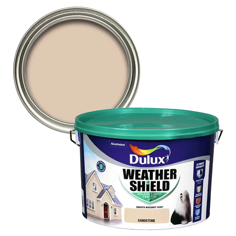 Dulux Weathershield Masonry Paint 10 Litre - Sandstone | 5084666