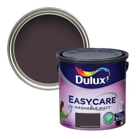 Dulux Easycare Washable Matt 2.5 Litre - Decadent Damson | 5780999