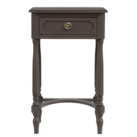 Macquillan 1 Drawer End Table - Olive Brown | MQFN342