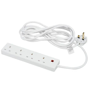 Powermaster 4 Gang 2 Metre Surge Protection Extension Lead | 1392-30