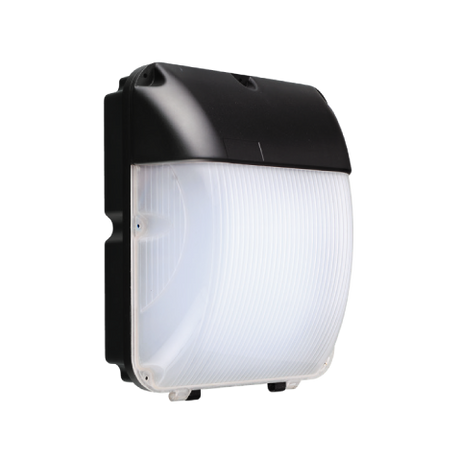 Greenlamp Orbit 20/30W Slim LED Outdoor Wall Light with Photocell and CCT Switchable - Black