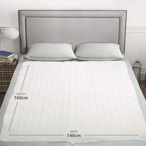 De Vielle King Size - Premium Fleece Electric Under Blanket Dual Controller | DEF055749