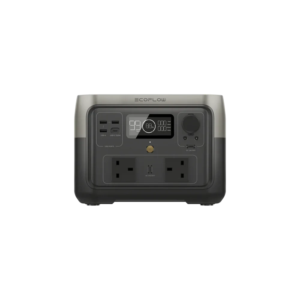 Ecoflow River 2 Max - 512Wh / 500W Portable Power Station Bank | ZMR610-B-UK