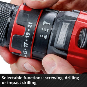 Einhell Cordless Combi Drill 18V with 1 x 2.5ah Battery | XMS25PXCOMBI