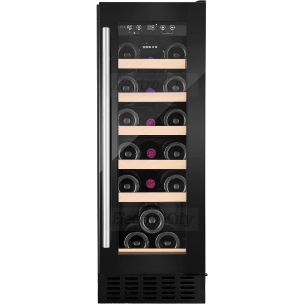 CDA 20 Bottle 30cm Wine Cooler - Black | CFWC304BL