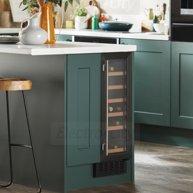 CDA 20 Bottle 30cm Wine Cooler - Black | CFWC304BL