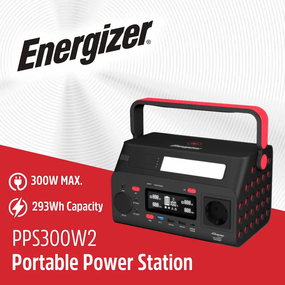 Energizer 293Wh Portable Power Station ( Backup Battery ) | PPS300W2F-UK