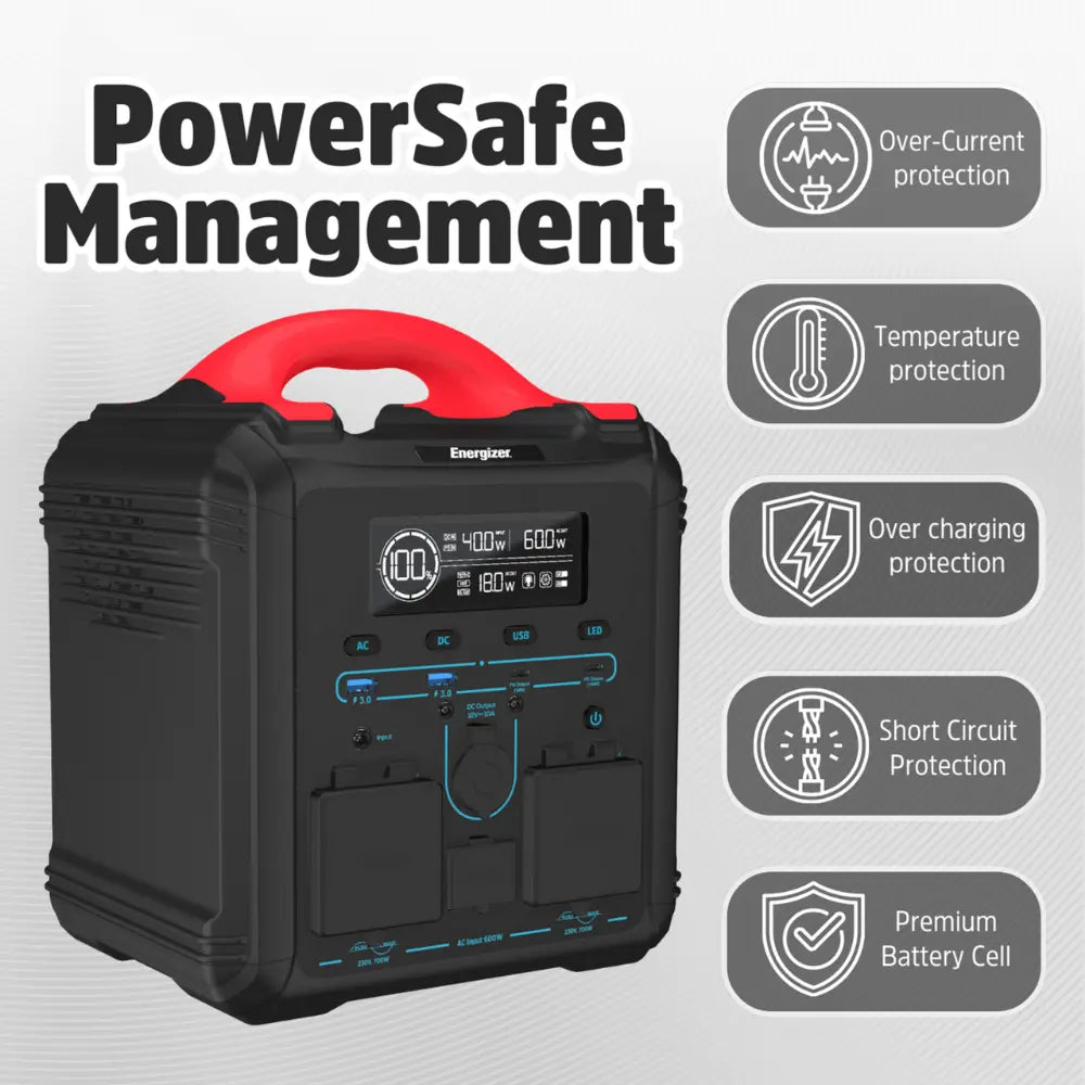 Energizer 551.25Wh Portable Power Station ( Backup Battery ) | PPS550W1F-UK
