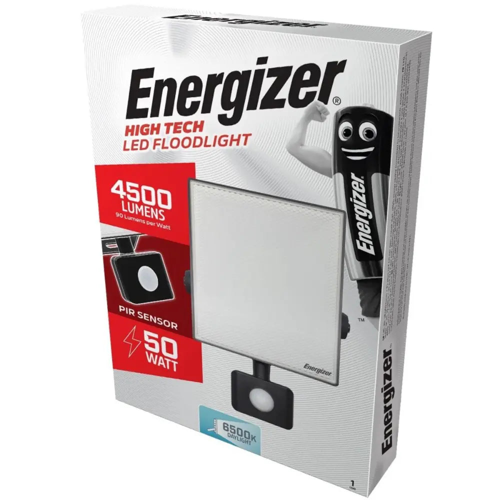 Energizer LED Floodlight 50W with PIR 4500 Lumens | 1812-14