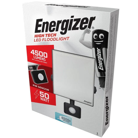 Energizer LED Floodlight 50W with PIR 4500 Lumens | 1812-14