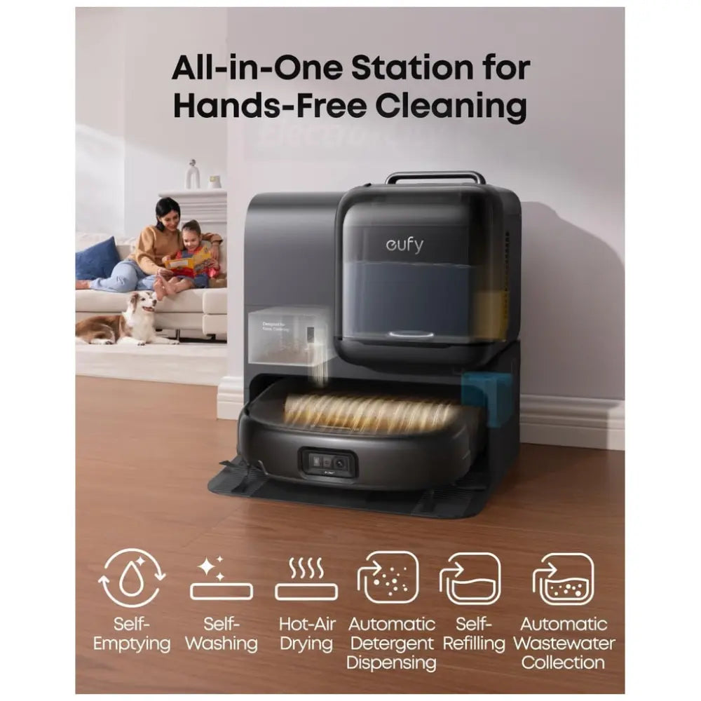 Eufy Omni E28 Hydrojet 3 in 1 Robot Vac Vacuum, Mop and Deep Cleaner | T2352V11