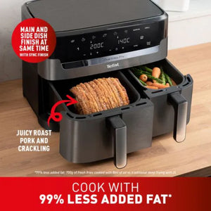 Tefal Easy Fry Dual XXL 11 Litre Air Fryer - Coal | EY942HG0