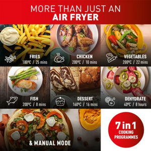 Tefal Easy Fry Dual XXL 11 Litre Air Fryer - Coal | EY942HG0