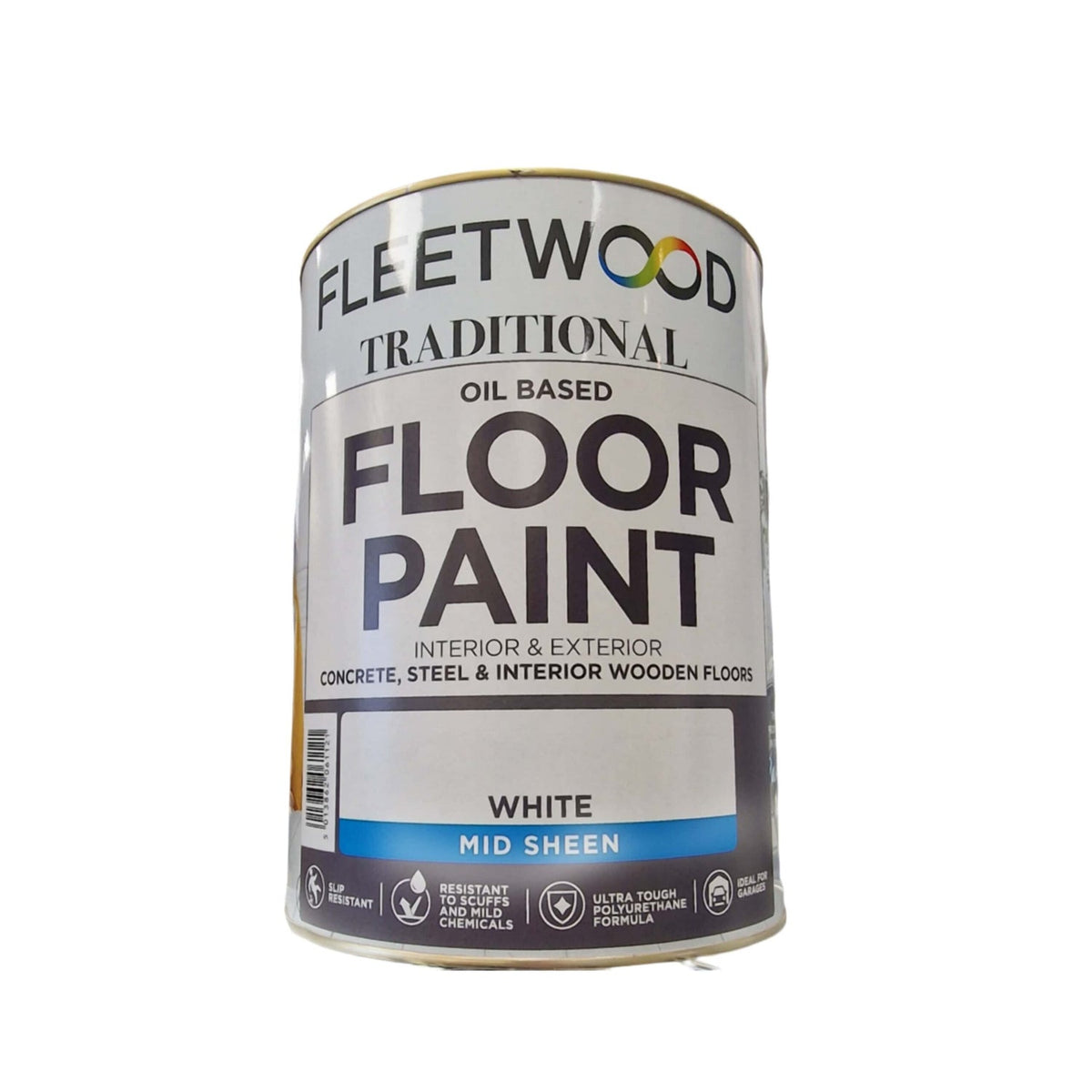 Fleetwood Oil Based Floor Paint 5 Litre - White | FPO50BW