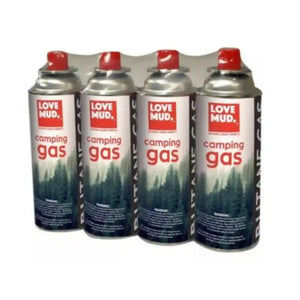 Love Mud 227g butane camping gas canisters 4 pack