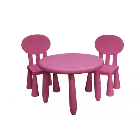 Culcita Kids Funky Table and Chairs Set - Pink | REKIPK115