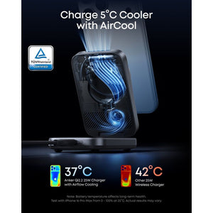 Anker Prime Wireless Charging Station 3 in 1( MagGo / AirCool / Foldable ) | B25N1V11
