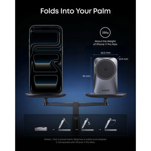 Anker Prime Wireless Charging Station 3 in 1( MagGo / AirCool / Foldable ) | B25N1V11