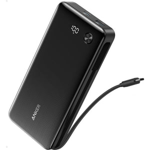 Anker Two Port 20,000mAh Powerbank 87W Builtin 2 x USB C (Suits Laptops) - Black | A1118H11