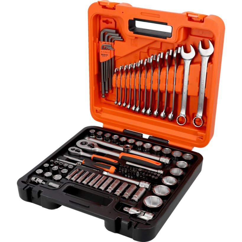 Bahco 98 Piece Socket and Mechanics Set with Carry Strap | XMS26S98