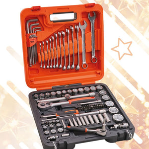 Bahco 98 Piece Socket and Mechanics Set with Carry Strap | XMS26S98