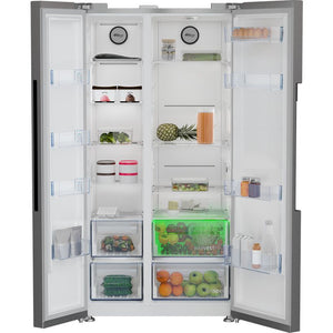 Beko American Fridge Freezer NeoFrost Frost Free - Brushed Steel | ASL1442VPS