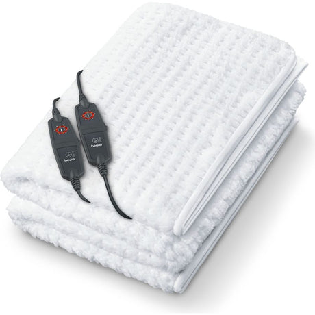 Beurer King Size - Indulgence Plush Dual Control Heated Mattress Cover - White | 300.89