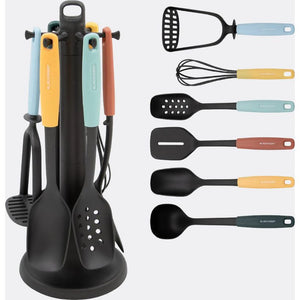 Blackmoor 6 Piece Kitchen Utensil Set with Rotating Stand | 68609